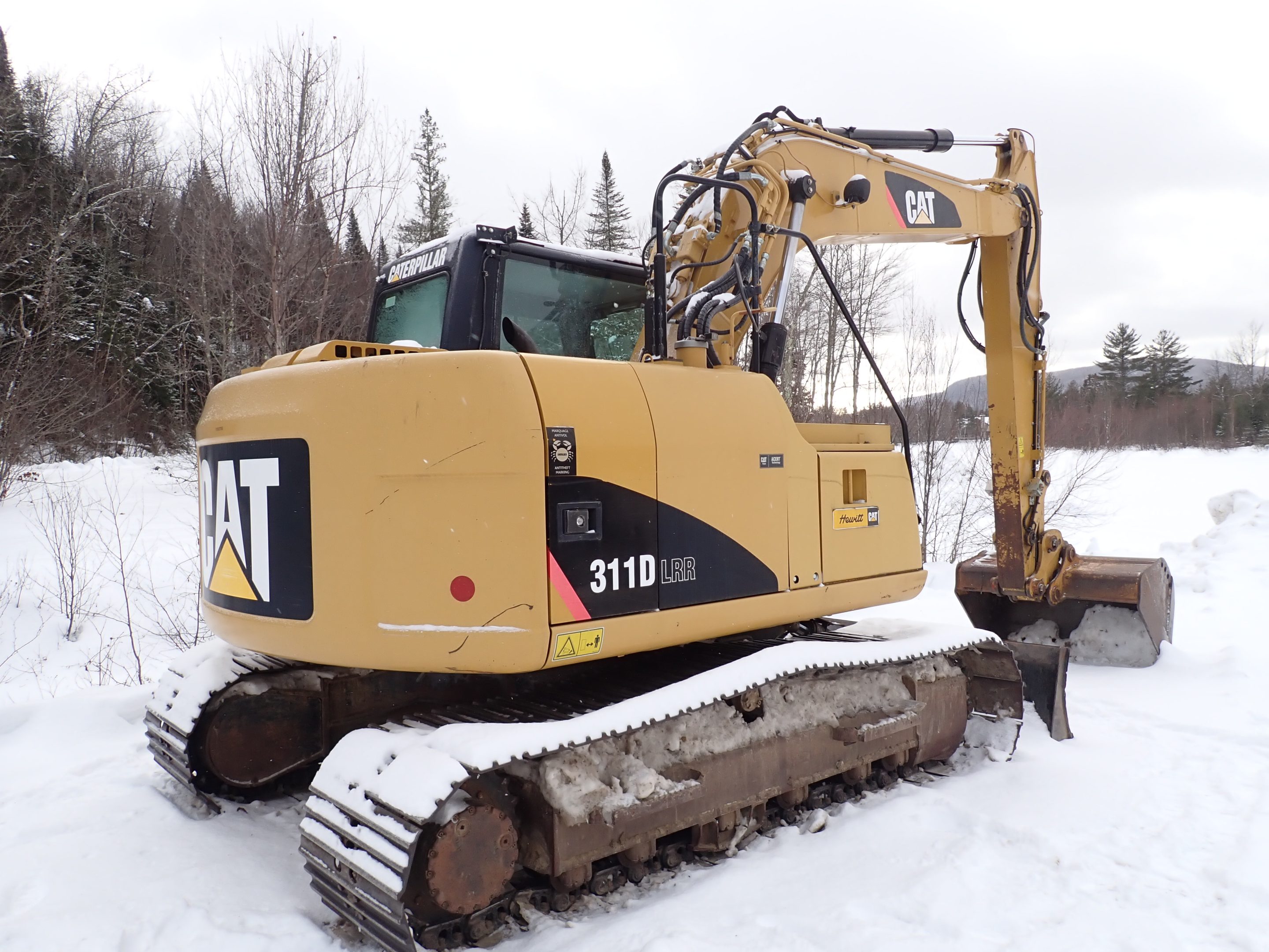 Excavatrice Caterpillar 311D LRR avec 2 godets