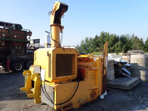 Tête souffleuse Tenco avec tambour rotatif et chute industrielle