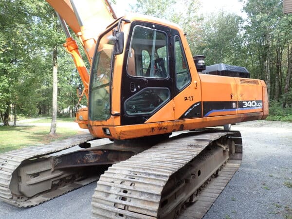 Excavatrice Daewoo 340LCV 2005 avec marteau et mâchoire Tramac