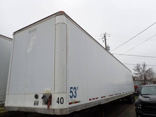 Remorque entreposage 2 essieux Manac 1998, 53 pieds avec roll door