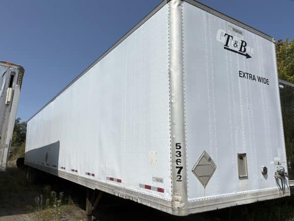 Remorque entreposage 2 essieux 53 pieds avec roll door lot de 5-Année 1995-2004-Stock #E1253L/9970
