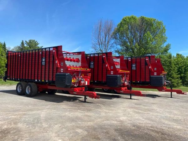 Remorque pour boite d'ensilage