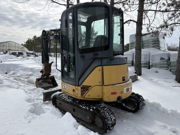 Excavatrice John Deere 27D quick attache 2 godets pouce-Année:2008-4700heures-Stock#E1349A/10666