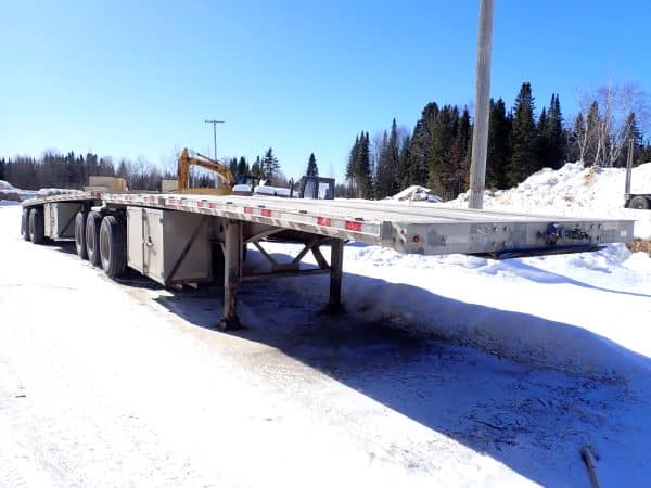 Remorque flat bed-bi-train 26-32-combo acier-aluminium-Stock#S2518I/6472