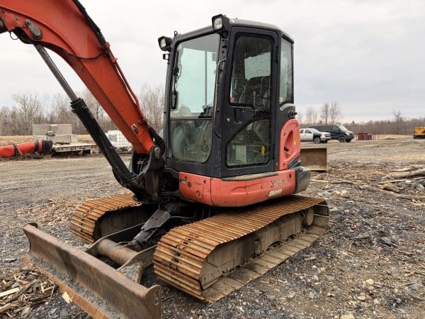 Excavatrice Kubota KX057-4 quick attache manuel 2 godets pouce hydraulique traction acier-Année:2010-9850heures-Stock#E1370J/10852